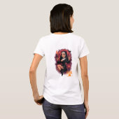 ハロウィン・キャラクター・サキュバス - ダークで遊び心 Tシャツ (裏面フル)