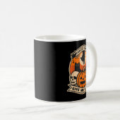 ハロウィン キャンディより猫を Funny Black Cat コーヒーマグカップ (正面右)