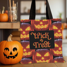 ハロウィン キャンディバッグ くりぬかれたカボチャ トートバッグ