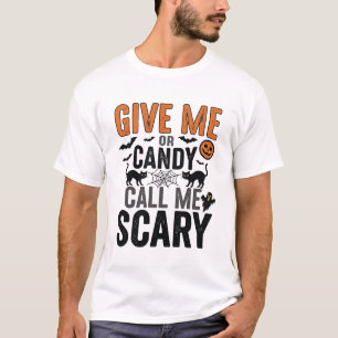 ハロウィン キャンディー それとも怖いと言ってね ビンテージ グラフィック_1 Tシャツ