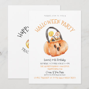 ハロウィン キャンディー 誕生日 招待状