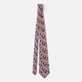 ハロウィン キャンディ 黒猫 かぼちゃ ネクタイ (裏面)