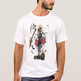 ハロウィン ギター グラフィティ アート アニメ かっこいい ファミリー Tシャツ