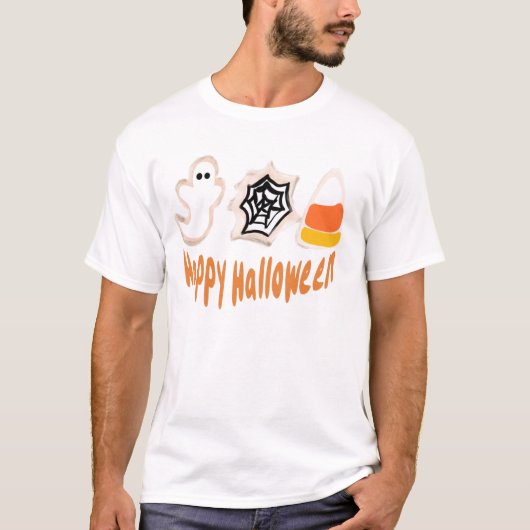 ハロウィン クッキー 料理人 焼く Tシャツ (正面)