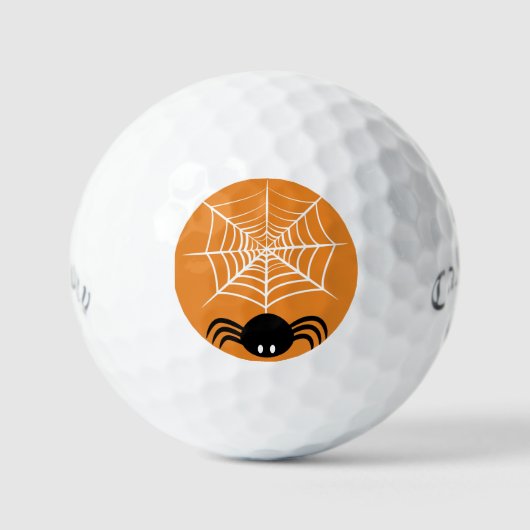 ハロウィン クモの巣 ゴルフボール (正面)