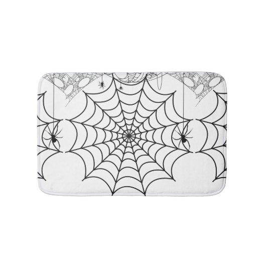 ハロウィン クモの巣 バスマット (正面)