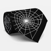ハロウィン クモの巣 ブラック ネクタイ (ロール)