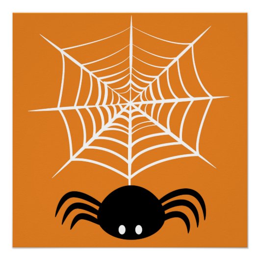 ハロウィン クモの巣 ポスター (正面)