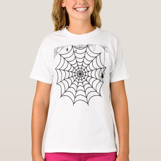 ハロウィン クモの巣 Tシャツ (正面)