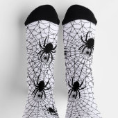 ハロウィン クモ クモの巣 クリーピー パターン ソックス (上部)