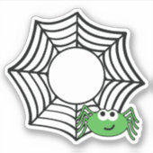 ハロウィン クモ Tシャツ ハロウィン シール (正面)