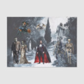 ハロウィン クラシック モンスター 水彩 薄葉紙 (正面)