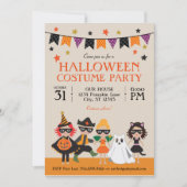 ハロウィン クラシック 衣装 パーティー 招待状 (正面)