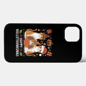 ハロウィン+クリスマスの幸せな猫 ハロウィン クリスマス Case-Mate iPhoneケース (裏面 (横))