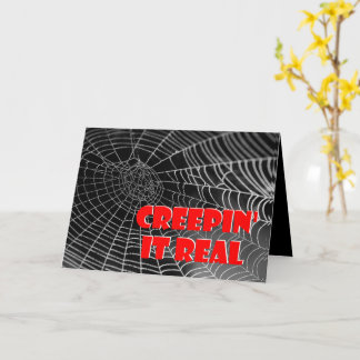 ハロウィン・クリーぴん・イット・リアル・スパイダーウェブ カード