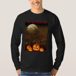 ハロウィン クリーピー墓地パンプキン門番Tシャツ Tシャツ