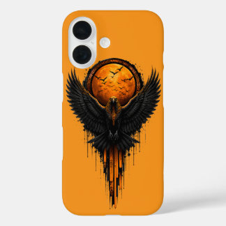 ハロウィン+クロウ+アート+ペイント+スプラッター+グラフィック+iPhone iPhone 16ケース