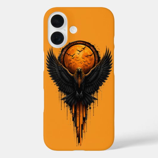 ハロウィン+クロウ+アート+ペイント+スプラッター+グラフィック+iPhone Case-Mate iPhoneケース (裏面)