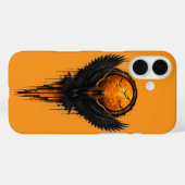 ハロウィン+クロウ+アート+ペイント+スプラッター+グラフィック+iPhone Case-Mate iPhoneケース (裏面 (横))