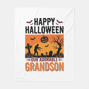 ハロウィン グランドサン ヴィンテージ スプーキー Tシャツ デザイン フリースブランケット