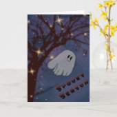 ハロウィン グリーティングカード (黄色い花)