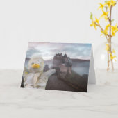 ハロウィン.グリーティングカード カード (黄色い花)