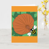 ハロウィン・グリーティングカード(中面無地) カード (黄色い花)