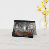 ハロウィン グリーティングカード Armageddon (黄色い花)
