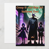 ハロウィン グリーティング カード (正面/裏面)