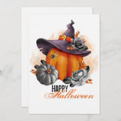 ハロウィン グリーティング カード (正面/裏面)