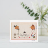 ハロウィン・グリーティング ミスター＆ミセス・ジャック・オ・ランタン ポストカード (スタンド正面)