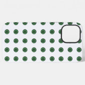ハロウィン グリーン水玉の目 iPhoneケース (裏面横)