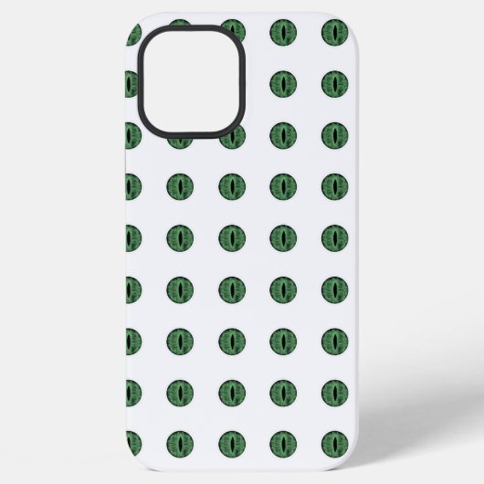 ハロウィン グリーン水玉の目 iPhoneケース (裏面)