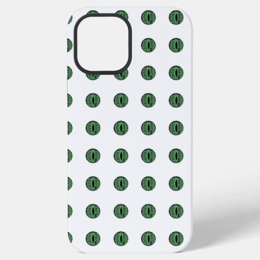 ハロウィン グリーン水玉の目 iPhoneケース (裏面)
