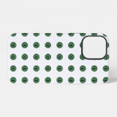 ハロウィン グリーン水玉の目 iPhoneケース (裏面横)
