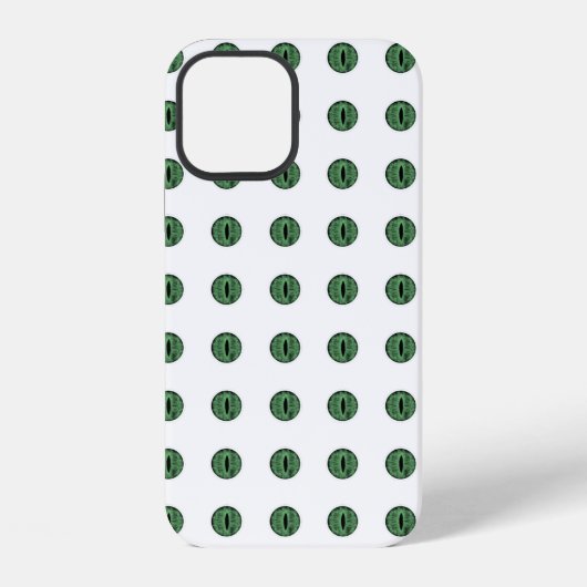ハロウィン グリーン水玉の目 iPhoneケース (裏面)