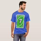 ハロウィン グリーン7 カード UNO Tシャツ (正面フル)
