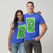 ハロウィン グリーン7 カード UNO Tシャツ (ユニセックス)