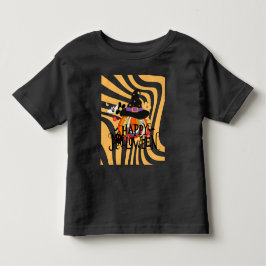 ハロウィン グルーヴィー レトロ トドラーTシャツ