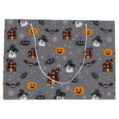 ハロウィン グレー ラージペーパーバッグ (裏面)