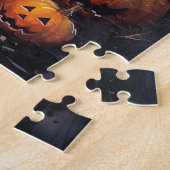 ハロウィン ケアン・テリア かぼちゃ 怖い ジグソーパズル (側面)