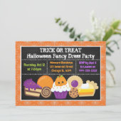 ハロウィン ケーキとお菓子のパーティー 招待状 (スタンド正面)
