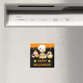 ハロウィン ケーキと焼き物 ブロンドの女の子 マグネット (インサイチュ (食洗機))