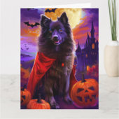 ハロウィン ケースホンド 吸血鬼 パンプキン おばけ カード (正面)