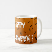 ハロウィン - コウモリ コーヒーマグカップ (正面右)