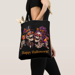 ハロウィン コスチュームとカクテル 大人のパーティー トートバッグ