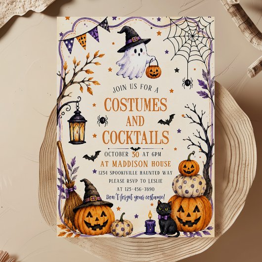 ハロウィン コスチュームパーティー 大人の仮装パーティー 招待状