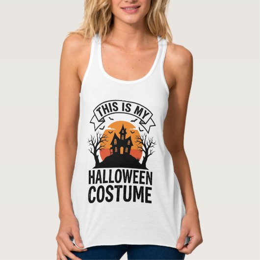 ハロウィン コスチューム お化け屋敷 レトロ Tシャツ (正面)