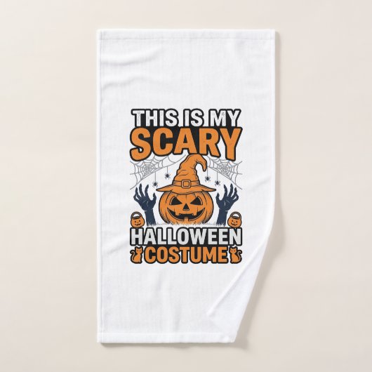 ハロウィン コスチューム かぼちゃ 魔女 帽子 Tシャツ_1 ハンドタオル (ハンドタオル)