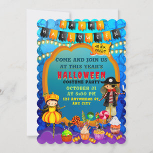 ハロウィン コスチューム キッズ パーティー イベント 招待状